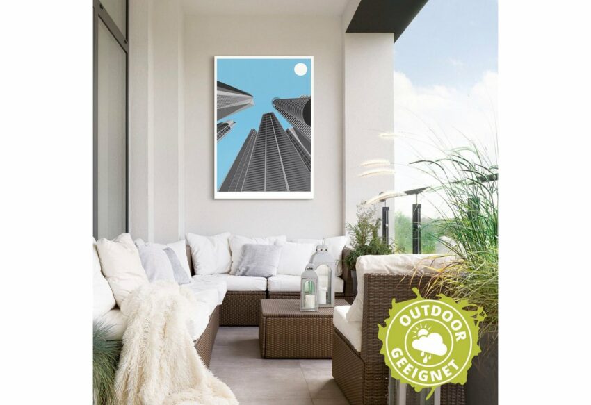 Artland Wandbild »Pop Art Wolkenkratzer«, Gebäude (1 Stück), in vielen Größen & Produktarten - Alubild / Outdoorbild für den Außenbereich, Leinwandbild, Poster, Wandaufkleber / Wandtattoo auch für Badezimmer geeignet-Bilder-Ideen für dein Zuhause von Home Trends