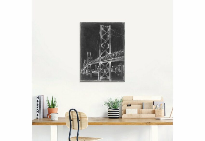 Artland Glasbild »Hängebrücke II«, Brücken (1 Stück)-Bilder-Ideen für dein Zuhause von Home Trends