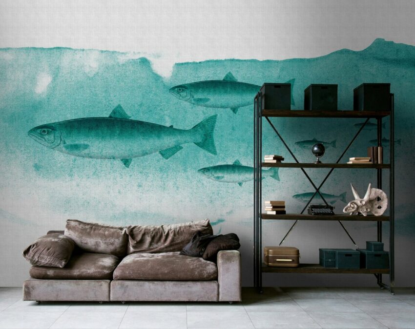 living walls Fototapete »Walls by Patel Into The Blue 2«, glatt, (4 St)-Tapeten-Ideen für dein Zuhause von Home Trends