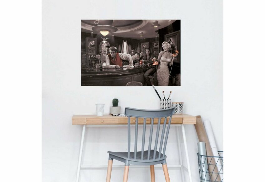 Reinders! Poster »Java Dreams Monroe, Dean, Presley, Bogart«, (1 Stück)-Bilder-Ideen für dein Zuhause von Home Trends