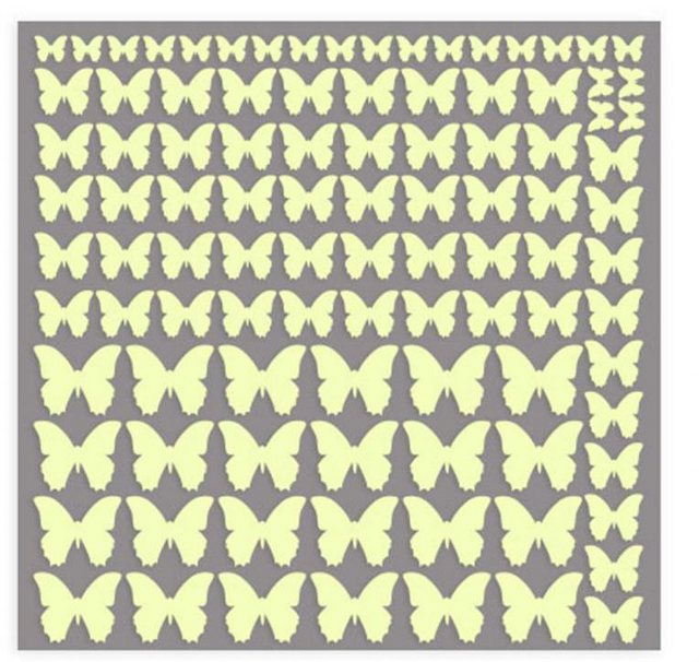 Wall-Art Wandtattoo »Leuchtsticker Schmetterlinge« (1 Stück)-Wandtattoos-Inspirationen