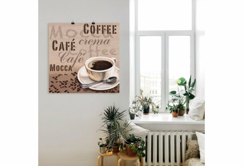 Artland Wandbild »Mocca - Kaffee«, Getränke (1 Stück), in vielen Größen & Produktarten - Alubild / Outdoorbild für den Außenbereich, Leinwandbild, Poster, Wandaufkleber / Wandtattoo auch für Badezimmer geeignet-Bilder-Ideen für dein Zuhause von Home Trends