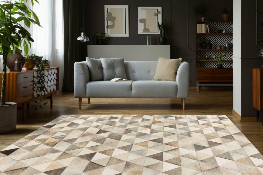 Lederteppich »Ravi 200«, InStyle by Kayoom, rechteckig, Höhe 8 mm-Teppiche-Ideen für dein Zuhause von Home Trends