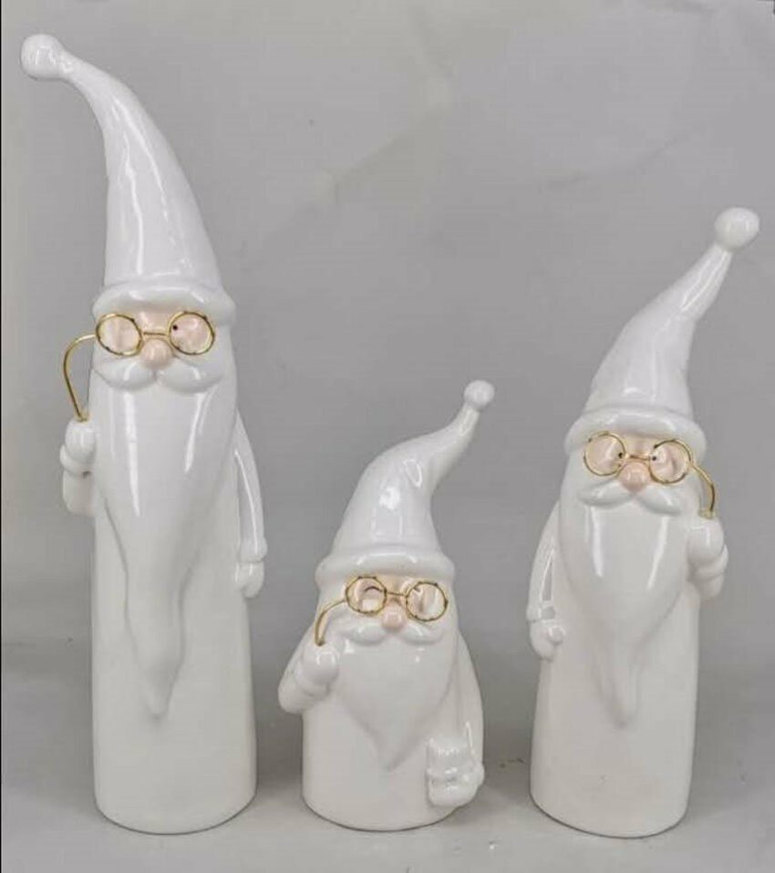 VALENTINO Wohnideen Weihnachtsmann »Sergio« (Set, 2 Stück), aus Keramik, Höhe ca. 18,5 cm-Figuren-Ideen für dein Zuhause von Home Trends