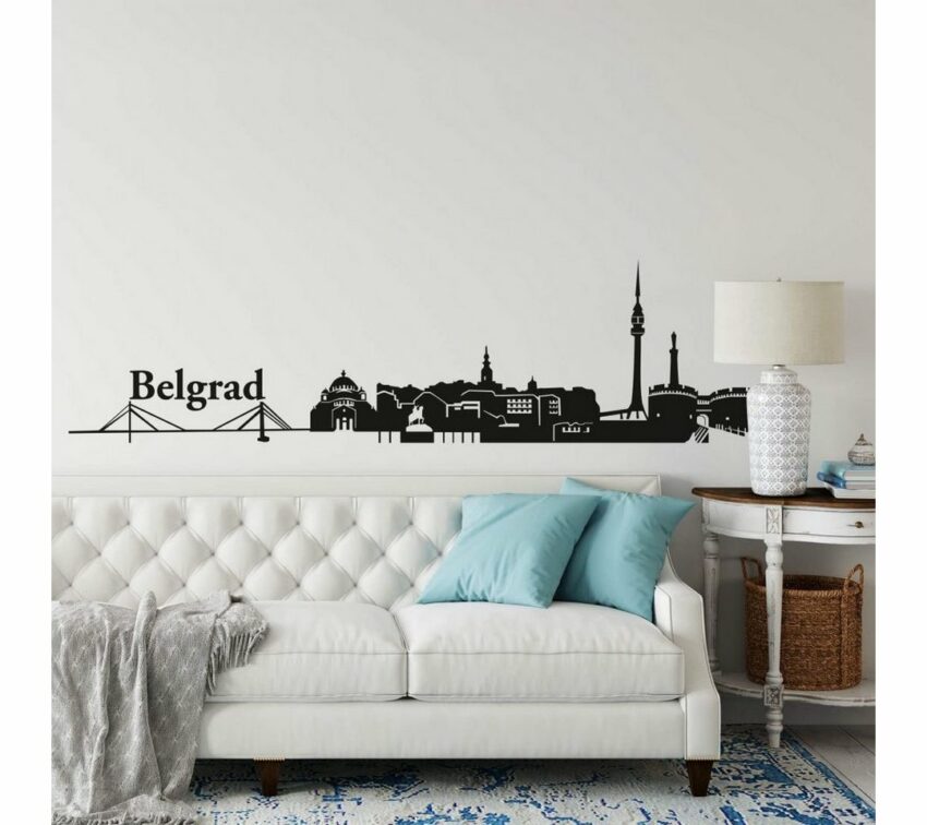 Wall-Art Wandtattoo »XXL Stadt Skyline Belgrad 120cm« (1 Stück)-Wandtattoos-Ideen für dein Zuhause von Home Trends