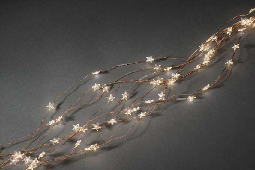 KONSTSMIDE LED-Lichtervorhang, 200-flammig, LED Sternenlametta, 10 Stränge à 20 Dioden-Lampen-Ideen für dein Zuhause von Home Trends