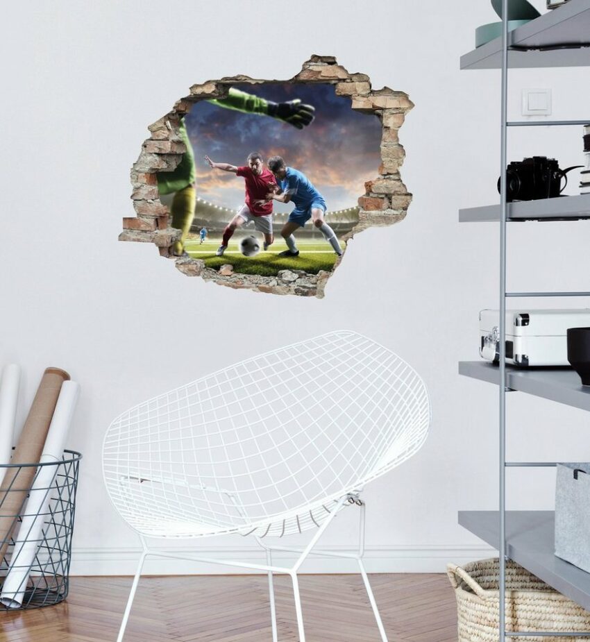 queence Wandtattoo »Fußball Zweikampf« (1 Stück)-Wandtattoos-Ideen für dein Zuhause von Home Trends