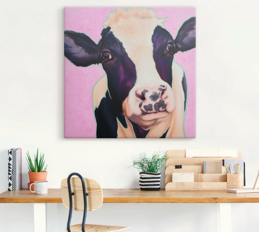 Artland Wandbild »Kuh Lotte«, Haustiere (1 Stück), in vielen Größen & Produktarten -Leinwandbild, Poster, Wandaufkleber / Wandtattoo auch für Badezimmer geeignet-Bilder-Ideen für dein Zuhause von Home Trends