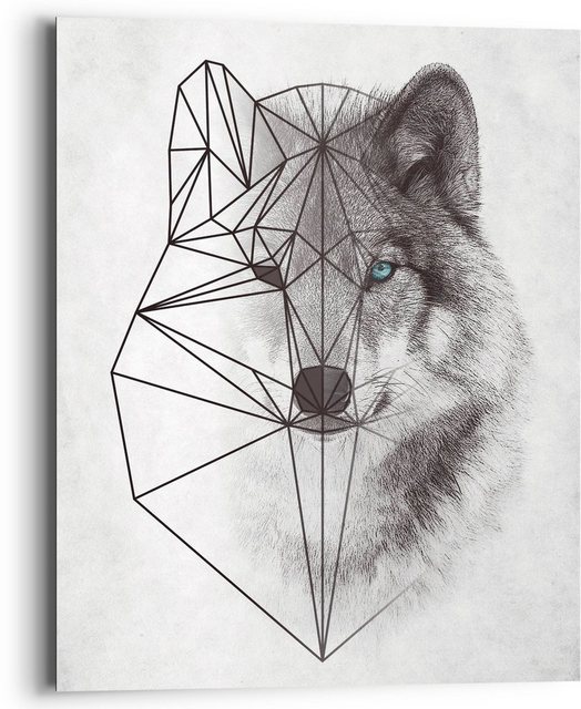 Reinders! Holzbild »Polygonic Wolf«, (1 Stück)-Bilder-Inspirationen