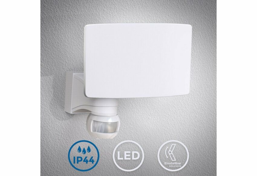 B.K.Licht LED Außen-Wandleuchte, Außenstrahler mit Bewegungsmelder Wandlampe Sensor Hausbeleuchtung 20W 2300 Lumen IP44 weiß-Lampen-Ideen für dein Zuhause von Home Trends