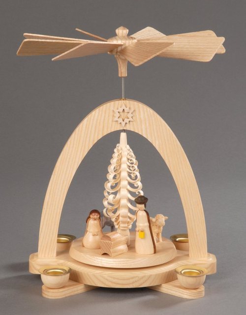 Albin Preissler Weihnachtspyramide »Christi Geburt«, Höhe ca. 20 cm, Handwerkskunst aus dem Erzgebirge-Weihnachtspyramiden-Inspirationen