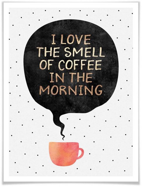 Wall-Art Poster »smell of coffee«, Schriftzug (1 Stück)-Bilder-Inspirationen