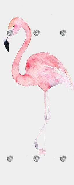 queence Garderobenpaneel »Flamingo«, mit 6 Haken, 50 x 120 cm-Garderoben-Inspirationen