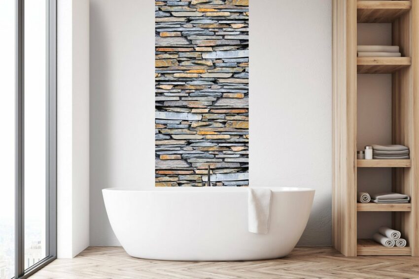 queence Vinyltapete »Fatjon«, Steinoptik, 90 x 250 cm, selbstklebend-Tapeten-Ideen für dein Zuhause von Home Trends