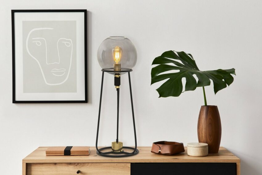 näve Tischleuchte »Stelo«, Glas smokeoptik-Lampen-Ideen für dein Zuhause von Home Trends