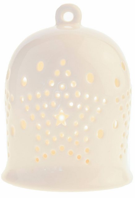 VALENTINO Wohnideen LED Dekolicht »Glocke Gloria«, mit Sternmotiv, aus Pozellan, Höhe ca. 14 cm-Lampen-Inspirationen