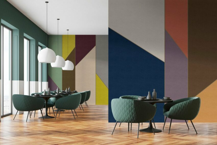 living walls Fototapete »Walls by Patel Geometry 4«, glatt, (5 St)-Tapeten-Ideen für dein Zuhause von Home Trends
