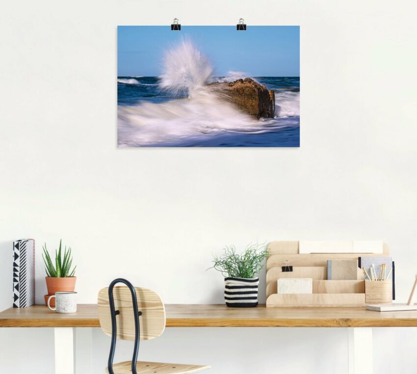Artland Wandbild »Bunkerreste an der Küste der Ostsee«, Meer Bilder (1 Stück), in vielen Größen & Produktarten - Alubild / Outdoorbild für den Außenbereich, Leinwandbild, Poster, Wandaufkleber / Wandtattoo auch für Badezimmer geeignet-Bilder-Ideen für dein Zuhause von Home Trends