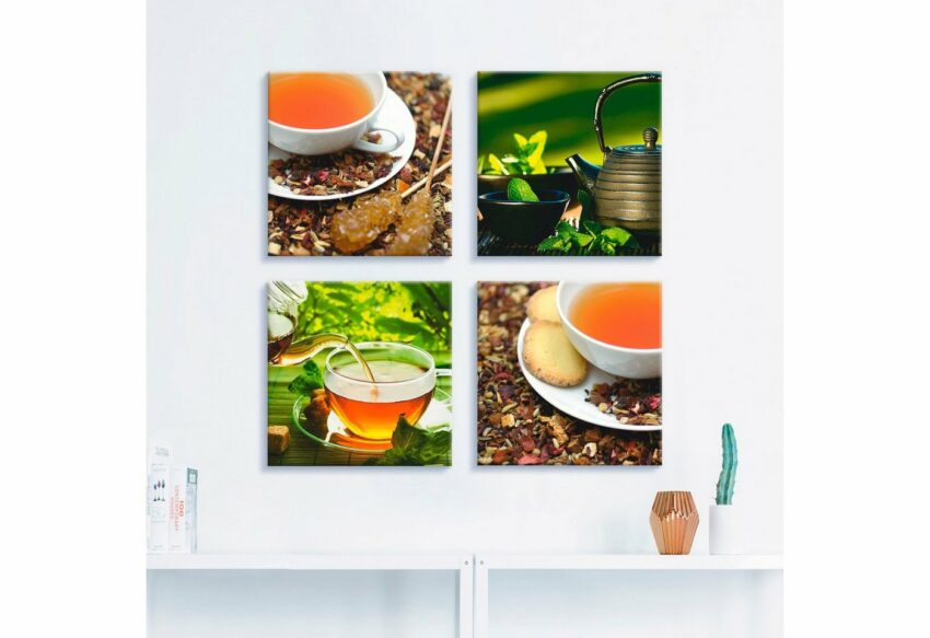 Artland Leinwandbild »Asiatische Teeimpressionen«, Getränke (4 Stück)-Bilder-Ideen für dein Zuhause von Home Trends