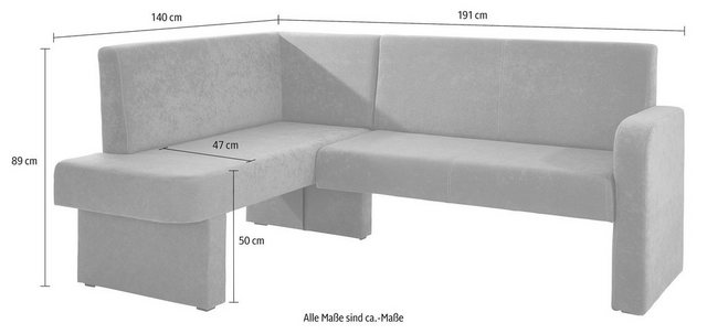 Eckbank »Umag«, Sitz und Rücken gepolstert, verschiedene Qualitäten-Sitzbänke-Inspirationen