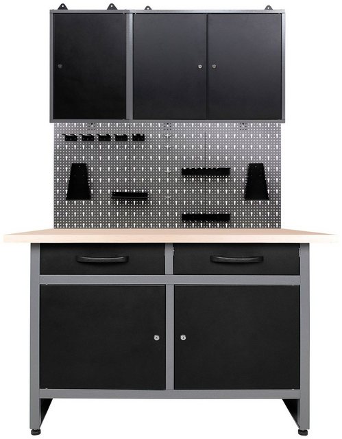 ONDIS24 Werkstatt-Set, (Set), 120 cm, mit Lochwandsystem inkl. Haken-Werkstatt-Sets-Inspirationen