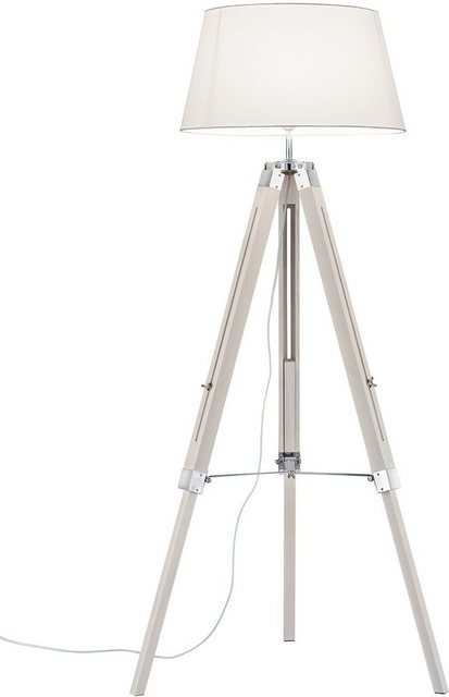 TRIO Leuchten Stehlampe »Tripod«, Moderne Dreibein Stehleuchte mit Textilschirm / Höhenverstellbar bis max. 143cm-Lampen-Inspirationen