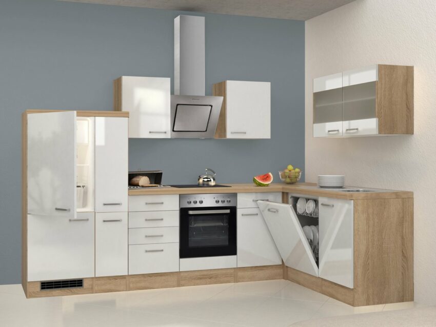 Flex-Well Küchenzeile »Florenz«, mit E-Geräte, Breite 310 x 170 cm-Küchenzeilen-Ideen für dein Zuhause von Home Trends