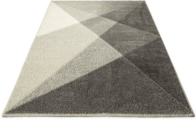 Teppich »Raven«, my home, rechteckig, Höhe 14 mm, weiche Haptik, geometrisches Design, mit Hoch-Tief-Effekt, Wohnzimmer-Teppiche-Inspirationen