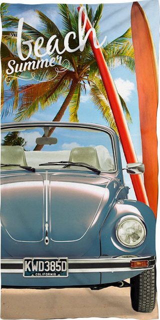 Volkswagen Strandtuch »Beach Summer« (1-St), mit Käfer-Handtücher-Inspirationen