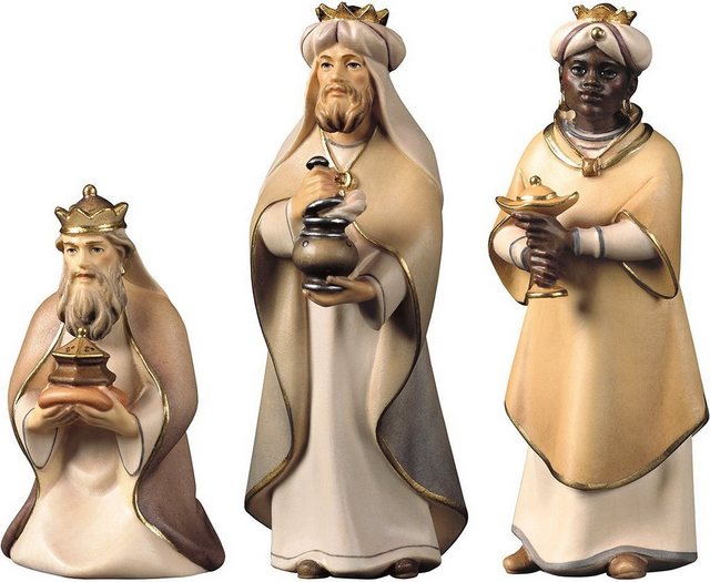 ULPE WOODART Krippenfigur »Heilige Drei Könige« (Set, 3 Stück), zur Komet Krippe, Handarbeit-Weihnachtskrippen-Inspirationen