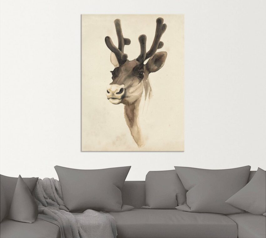 Artland Wandbild »Wasserfarben Tierlehre III«, Wildtiere (1 Stück), in vielen Größen & Produktarten - Alubild / Outdoorbild für den Außenbereich, Leinwandbild, Poster, Wandaufkleber / Wandtattoo auch für Badezimmer geeignet-Bilder-Ideen für dein Zuhause von Home Trends