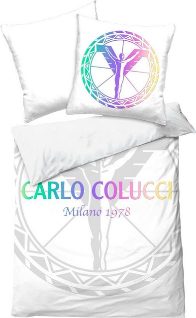 Wendebettwäsche »Carlo Colucci Medium Bettwäsche Ikarus Nero«, CARLO COLUCCI-Bettwäsche-Inspirationen