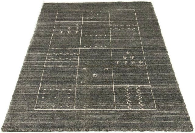 Wollteppich »Vintage Teppich handgeknüpft schwarz«, morgenland, rechteckig, Höhe 8 mm, Vintage Design-Teppiche-Inspirationen