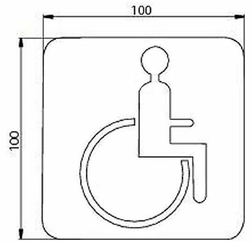 Emco Metallschild »System2 Türschild "Rollstuhl", zum Aufkleben, chrom«, (1 St)-Bilder-Ideen für dein Zuhause von Home Trends