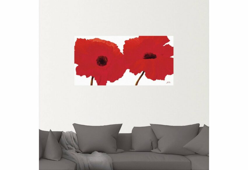 Artland Wandbild »Roter Mohn II«, Blumen (1 Stück), in vielen Größen & Produktarten - Alubild / Outdoorbild für den Außenbereich, Leinwandbild, Poster, Wandaufkleber / Wandtattoo auch für Badezimmer geeignet-Bilder-Ideen für dein Zuhause von Home Trends
