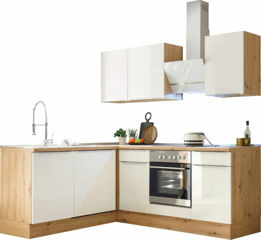 RESPEKTA Winkelküche »Safado«, hochwertige Ausstattung wie Soft Close Funktion, schnelle Lieferzeit, Stellbreite 220 x 172 cm-Küchenzeilen-Ideen für dein Zuhause von Home Trends