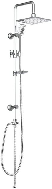 Eisl Duschsystem »EASY COOL«, Höhe 95 cm, Regendusche ohne Armatur, Duschsystem mit Seifenschale, Duschbrause, Dusche Chrom-Duschsysteme-Inspirationen