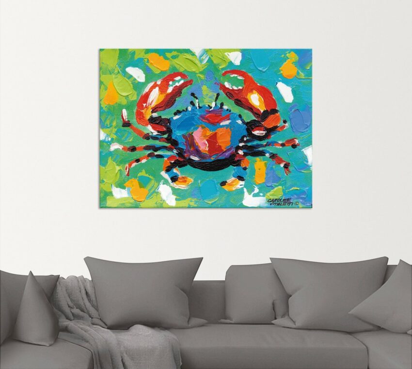Artland Wandbild »Strand Krabbe I«, Wassertiere (1 Stück), in vielen Größen & Produktarten - Alubild / Outdoorbild für den Außenbereich, Leinwandbild, Poster, Wandaufkleber / Wandtattoo auch für Badezimmer geeignet-Bilder-Ideen für dein Zuhause von Home Trends