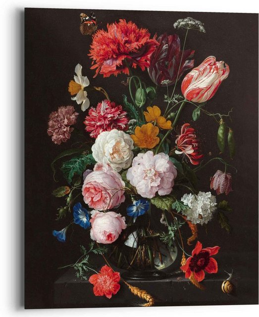 Reinders! Wandbild »Wandbild Stillleben mit Blumvase Jan Davidsz de Heem - Alte Meister - Berühmte Gemälde - Blumen«, Vasen (1 Stück)-Bilder-Inspirationen