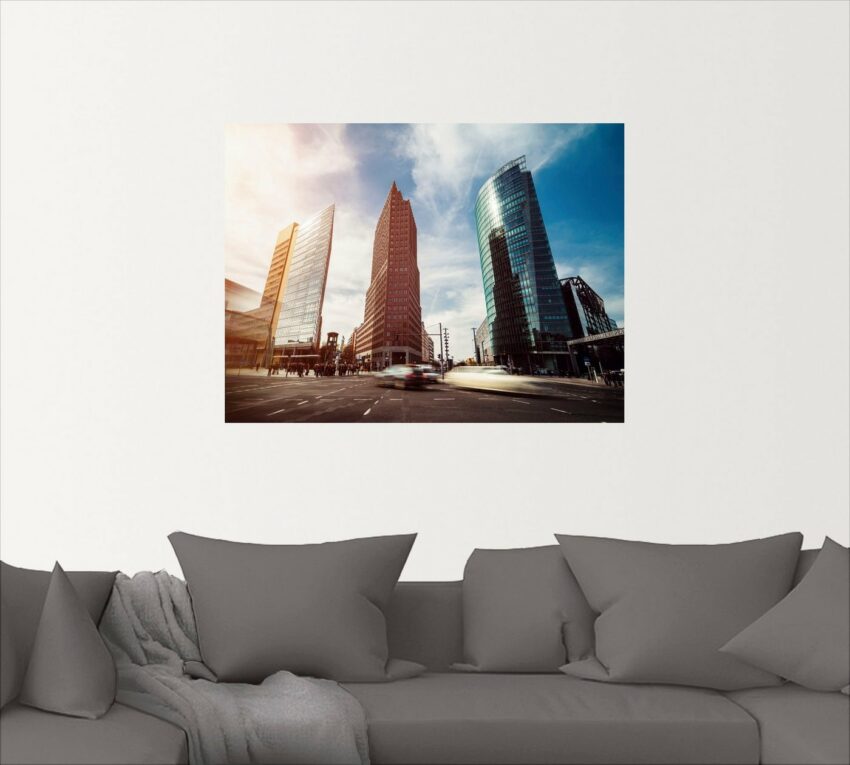 Artland Wandbild »Potsdamer Platz Berlin I«, Deutschland (1 Stück), in vielen Größen & Produktarten - Alubild / Outdoorbild für den Außenbereich, Leinwandbild, Poster, Wandaufkleber / Wandtattoo auch für Badezimmer geeignet-Bilder-Ideen für dein Zuhause von Home Trends