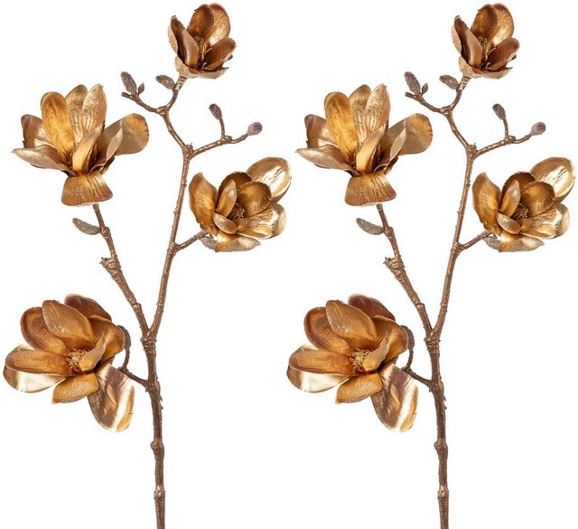 Kunstzweig Magnolie, Creativ deco, Höhe 85 cm, 2er Set-Kunstpflanzen-Inspirationen