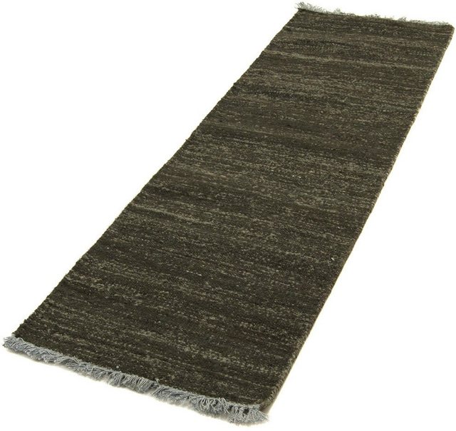 Läufer »Gabbeh Teppich handgewebt schwarz«, morgenland, rechteckig, Höhe 8 mm, Viskose-Teppiche-Inspirationen