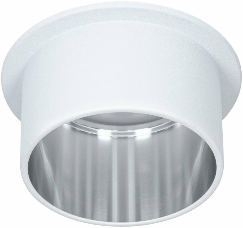 Paulmann LED Einbauleuchte »Gil 6W Weiß matt, Eisen gebürstet IP44 2.700K«, 3-Stufen-dimmbar-Lampen-Ideen für dein Zuhause von Home Trends
