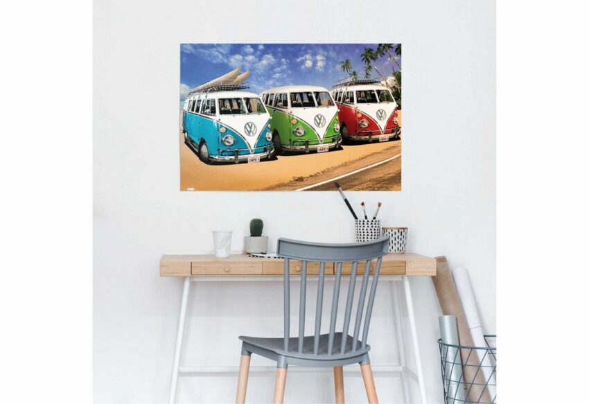 Reinders! Poster »VW Camper Camper Strand«, (1 Stück)-Bilder-Ideen für dein Zuhause von Home Trends
