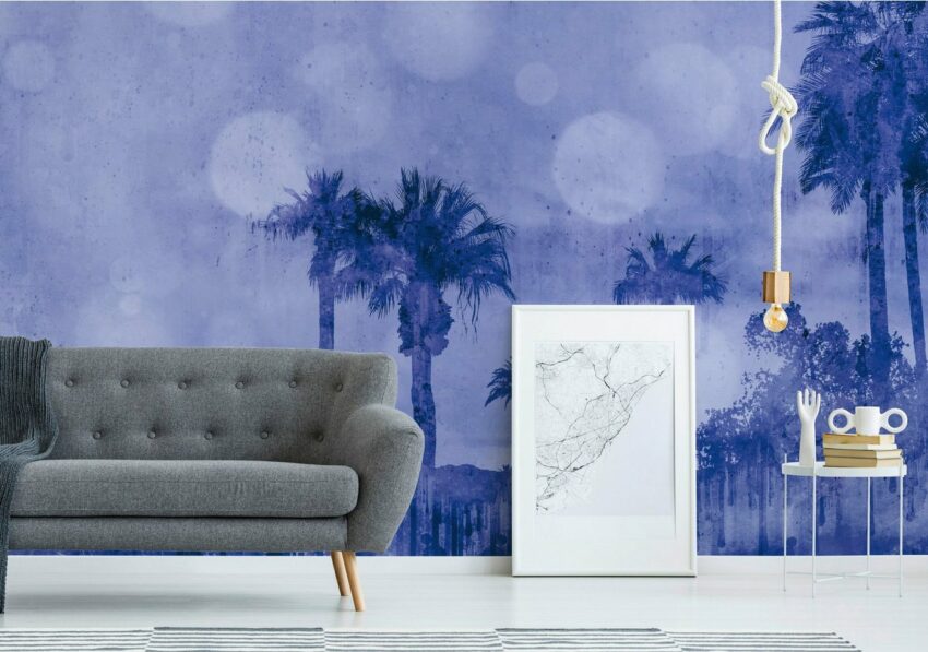 living walls Fototapete »ARTist Palm Oasis«, (Set, 4 St), Palmen, Vlies, glatt-Tapeten-Ideen für dein Zuhause von Home Trends