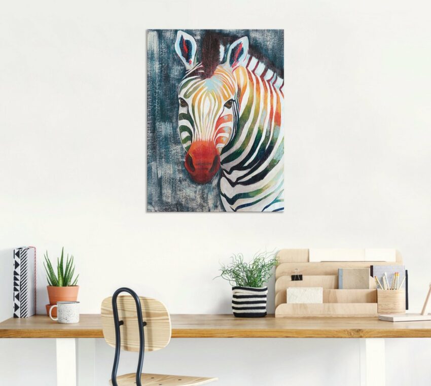Artland Wandbild »Prisma Zebra II«, Wildtiere (1 Stück), in vielen Größen & Produktarten - Alubild / Outdoorbild für den Außenbereich, Leinwandbild, Poster, Wandaufkleber / Wandtattoo auch für Badezimmer geeignet-Bilder-Ideen für dein Zuhause von Home Trends