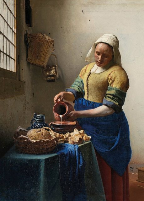 Art for the home Leinwandbild »Het melkmeisje, Jan Vermeer, ca. 1660«-Bilder-Inspirationen