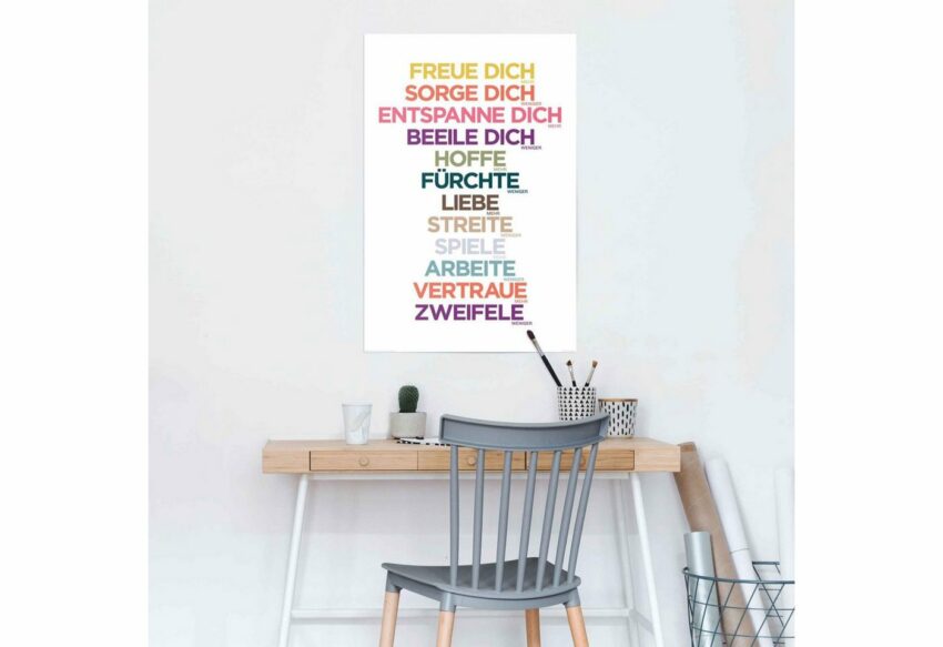 Reinders! Poster »Freue dich mehr«, (1 Stück)-Bilder-Ideen für dein Zuhause von Home Trends